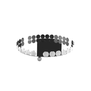 Bandeja Salvinha Redonda Nanna Riva Aço Inox 19 cm