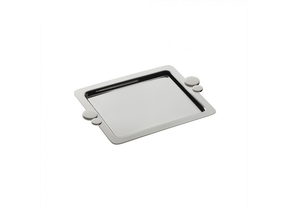 Bandeja Salvinha Riviera Riva Prata 26 x 16,5 cm