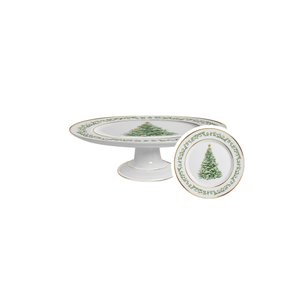 Boleira Pequena Classic Christmas Alleanza Cerâmica