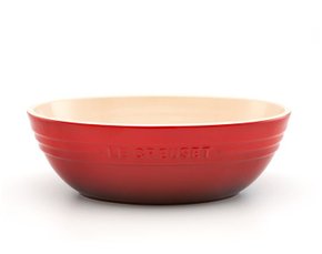 Bowl Oval de Cerâmica Le Creuset Vermelho 29 cm