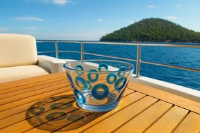 Bowl Acrílico 14 cm com Textura Azul