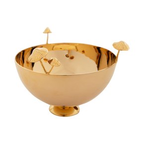 Bowl Cogumelo Sui Objetos Dourado