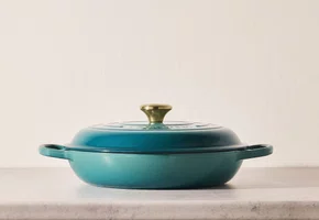 Caçarola Buffet Signature Le Creuset Bleu Riviera 30 cm