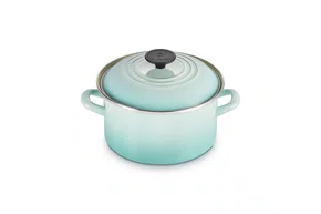 Caçarola Redonda em Aço Inox Esmaltado Le Creuset Cool Mint 20 cm