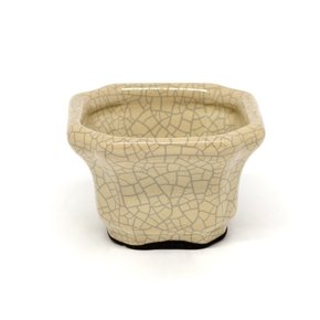 Cachepot Quadrado P Bege Taj Home 