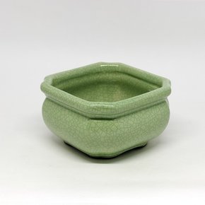Cachepot Quadrado Verde M Taj Home 