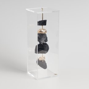 Caixa De Acrílico Bruta G Turmalina Negra