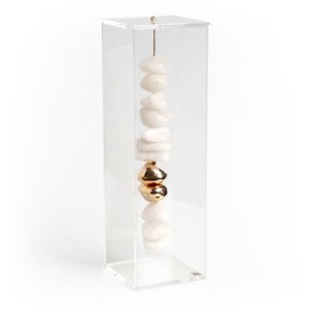 Caixa De Acrílico GG Quartzo Branco