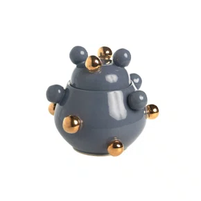 Caixinha Bruxelas Ouro Alternado Azul Marô Antunes