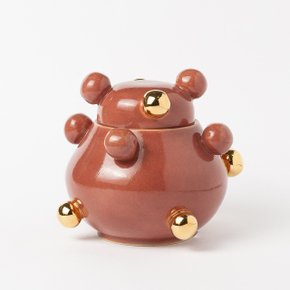 Caixinha Bruxelas Ouro Alternado Marsala Marô Antunes