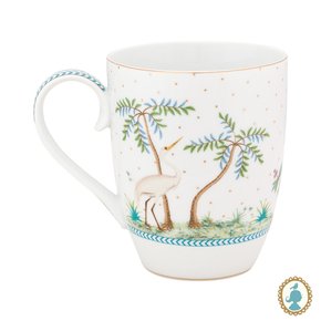 Caneca Grande Dots Jolie Pip Studio Branco 350 ml