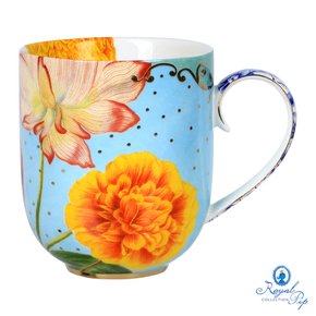 Caneca Grande de Porcelana Flowers Royal Pip Studio 325 ml
