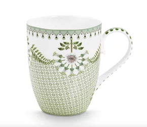 Caneca Grande Tiles Pip Studio Verde Claro 350 ml