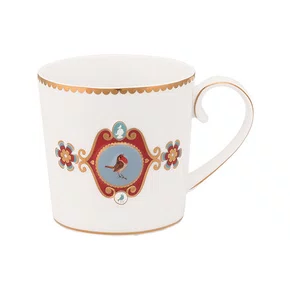 Caneca Pequena Madallion Love Birds Pip Studio Branco