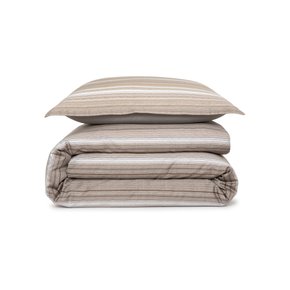 Capa de Duvet Queen Metastripe 300 Fios Algodão Orgânico Boss Home