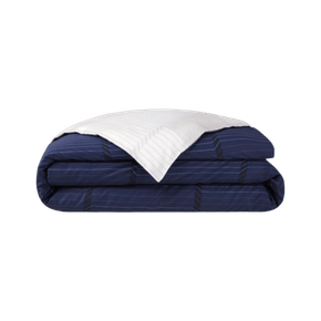 Capa Duvet Super King Tennis Stripes 300 Fios Hugo Boss Home Azul Marinho 2,82 x 2,34 cm