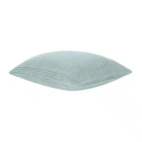 Capa para Travesseiro Tricot Turim Buddemeyer Luxus Verde Claro 50 x 70 cm