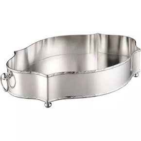 Centro de Mesa Classic Grande com Cordão Croisé St James Prata 58 cm