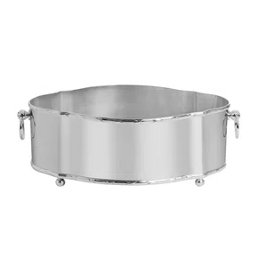 Centro De Mesa Com Cordão Croise Prata 45 x 32 x 15 cm