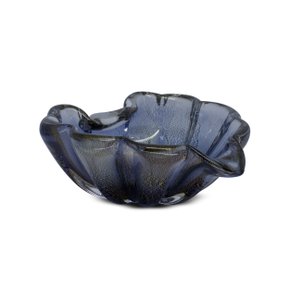 Centro de Mesa Di Murano Noite com Ouro 24K 18,5 x 18 x 7,5 cm