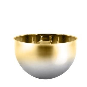 Champanheira Bottega Com Detalhes Em Ouro Riva Prataria 40 cm