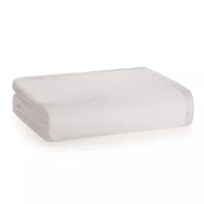 Cobertor Super King Piemontesi Trussardi Branco 2,40 x 2,90 m