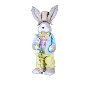 Coelho em Pé com Cartola Tok da Casa 15 x 15 x 41 cm Coelho em Pé com Cartola Tok da Casa 15 x 15 x 41 cm