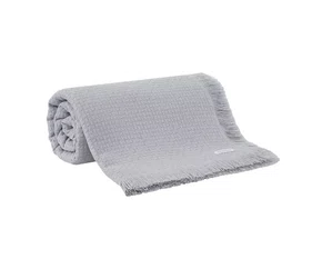 Colcha Casal Design Franja Buddemeyer Cinza