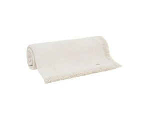 Colcha Queen Medalhão Com Franja Buddemeyer Bege 2,35 x 2,50 m