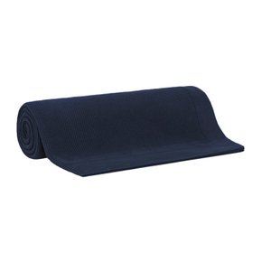 Colcha Queen Tricot Turim Buddemeyer Luxus Azul Marinho