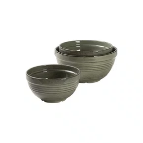Conjunto 03 Bowls Em Cerâmica Verde