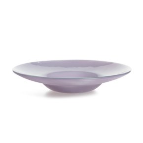 Conjunto 04 Pratos Para Risoto Em Vidro Lavanda