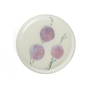 Conjunto 04 Pratos Sobremesa Com Borda Em Vidro Norah