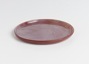 Conjunto 04 Pratos Sobremesa Com Borda Em Vidro Uva