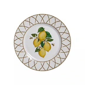 Conjunto 06 Pratos De Sobremesa Siciliano Alleanza Cerâmica