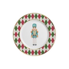 Conjunto 06 Pratos De Sobremesa Soldadinhos Alleanza Cerâmica