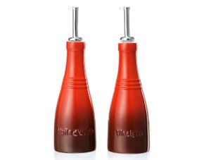 Conjunto Azeite e Vinagre Cerâmica Le Creuset Vermelho