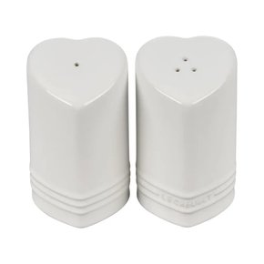 Conjunto Saleiro E Pimenteiro Coração Le Creuset Branco