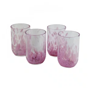Copo de Cristal Bolhas Gileno Cristais Rosa