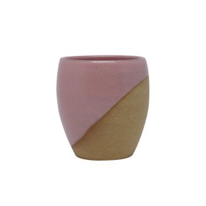 Copo em Cerâmica Tubo Luli Ateliê Rosa Tulipa  Copo em Cerâmica Tubo Luli Ateliê Rosa Tulipa