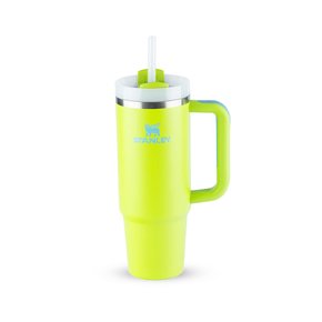 Copo Quencher Térmico com Canudo Stanley Bright Lime 887 ml
