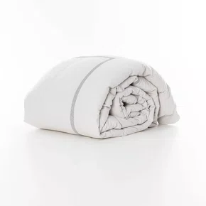 Capa Para Duvet King Square Linho Artelassê Cinza