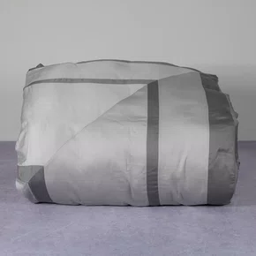 Capa Para Duvet Queen Turin Dec 300 Fios  Artelassê Cinza Brita/Cinza Grafite