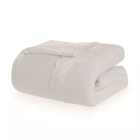 Edredom Bambini Bianchi 300 Fios Trussardi Branco e Branco 110cm x 160cm