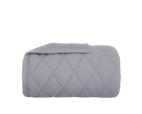 Edredom Casal 180 Fios Basic Percalle Buddemeyer Cinza 2,20 x 2,40 m