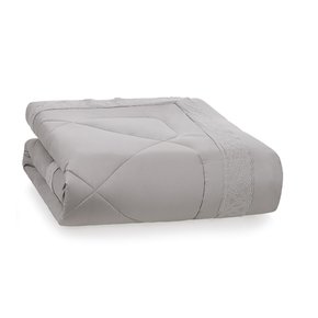 Edredom Queen Cetim 300 Fios Valenza Trussardi Marmo e Platino