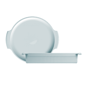 Forma Redonda de Porcelana 1L Germer Azul 21cm