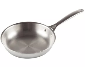 Frigideira Funda Aço Inox 3-Ply Le Creuset 24 cm