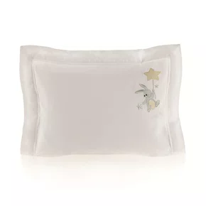 Fronha Bambini Bene 300 Fios Trussardi Branco 30cm x 40cm
