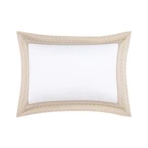 Fronha Joyau 300 Fios Yves Delorme Branco 50cm x 75cm